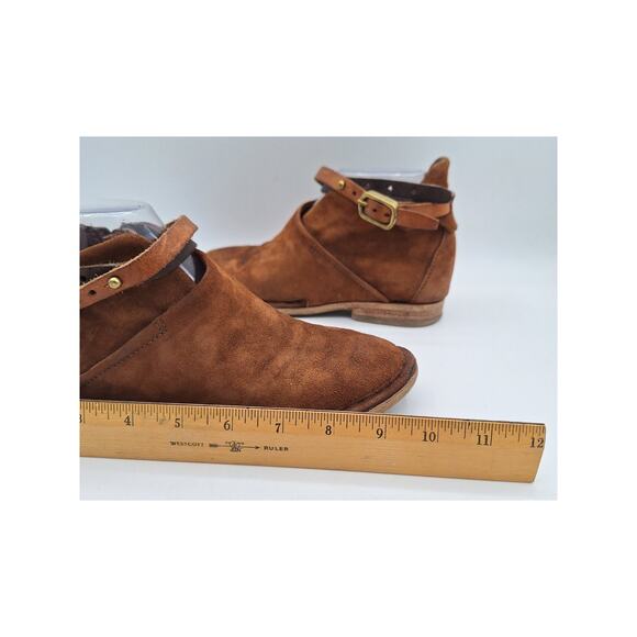 A.S.98 AS 98 Felix Brown Leather Suede Belted Booties Women 6 Excellent Cond. - Picture 16 of 16